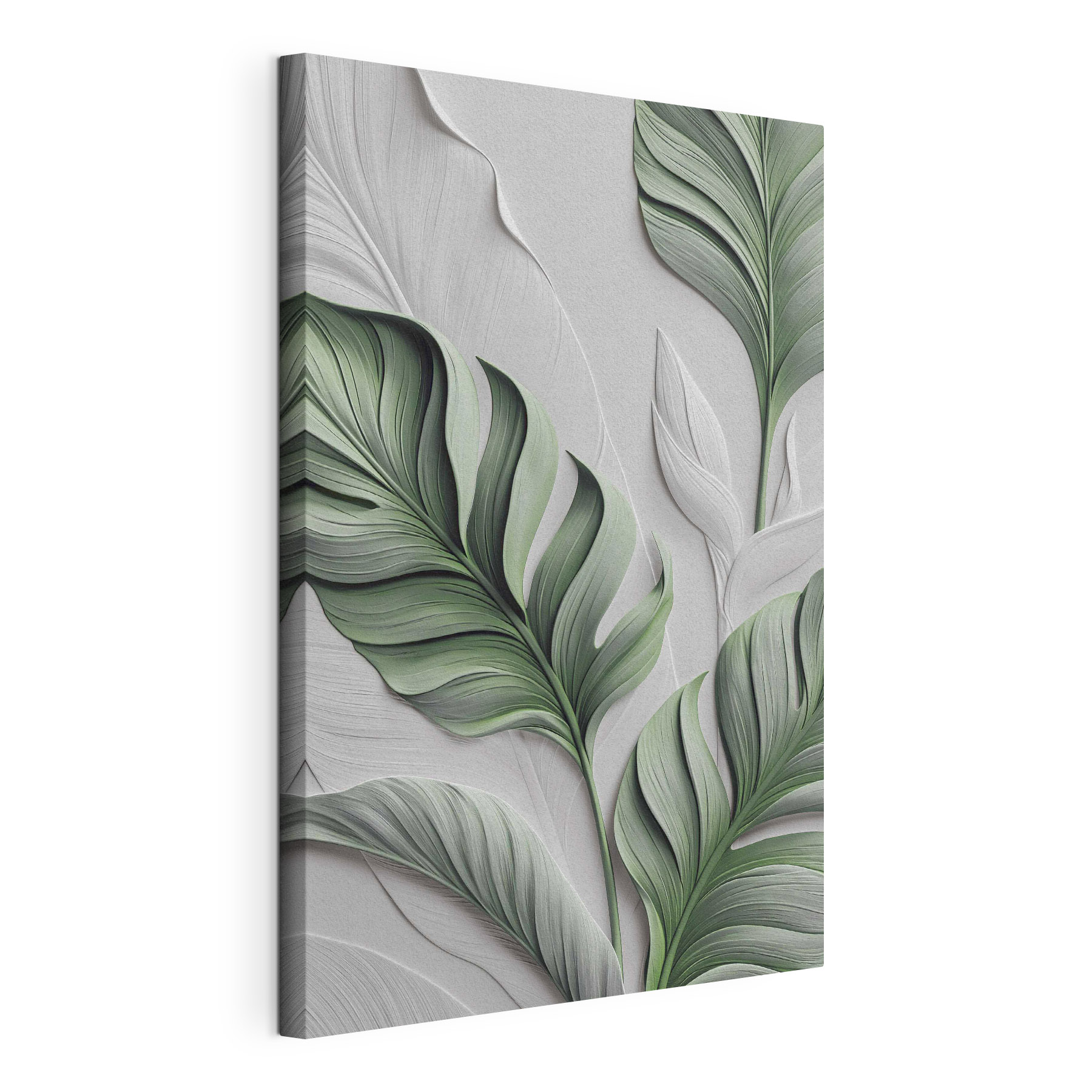 Soft leaves on a gentle background
