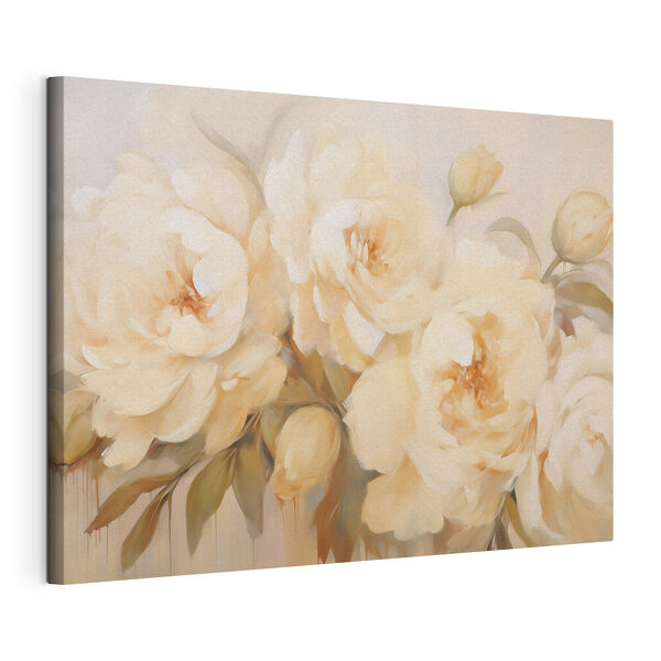 Dipinto raffigurante dei fiori su sfondo bianco Quadri Dipinto raffigurante dei fiori su sfondo bianco