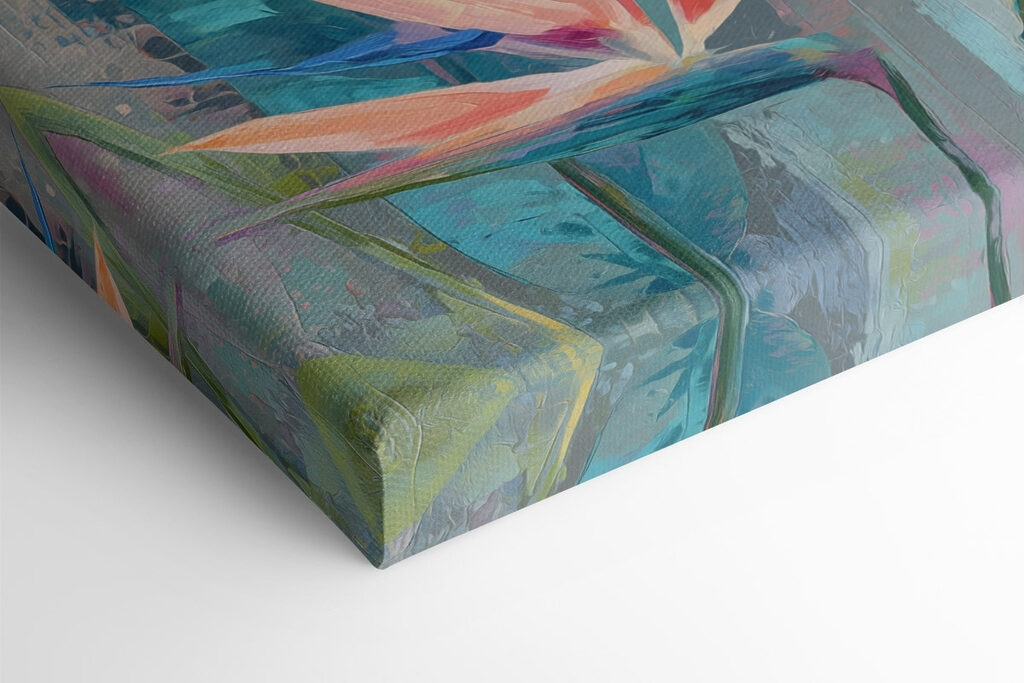 Painting of flowers and leaves