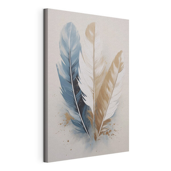 Colorful feathers on a soft background Colorful feathers on a soft background