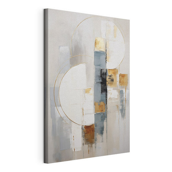 Abstract shapes in serene colors