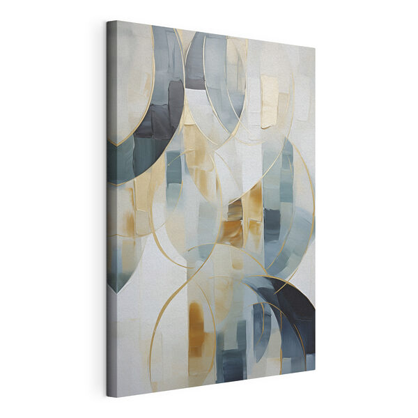 Painting of a white and grey background Painting of a white and grey background