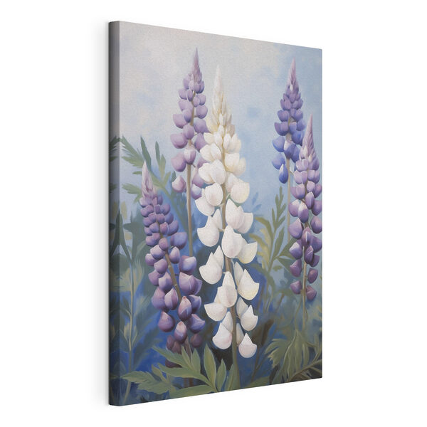 Lush lupins in soft pastel hues