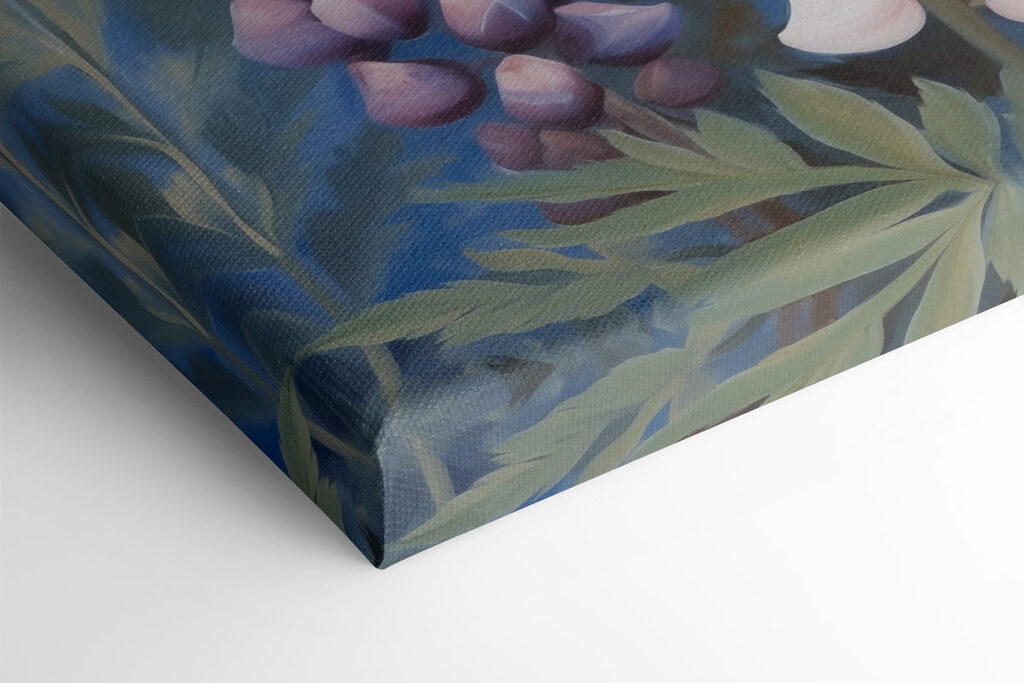 Lush lupins in soft pastel hues