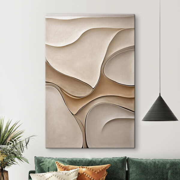 Gentle curves in soft tones