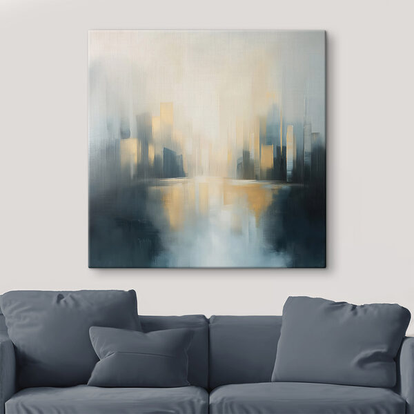 Cityscape with a river in the background Cityscape with a river in the background