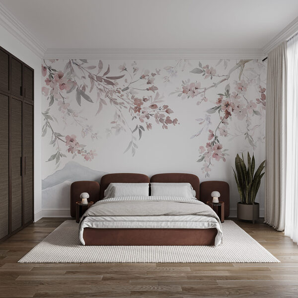 Dipinto di fiori su sfondo bianco