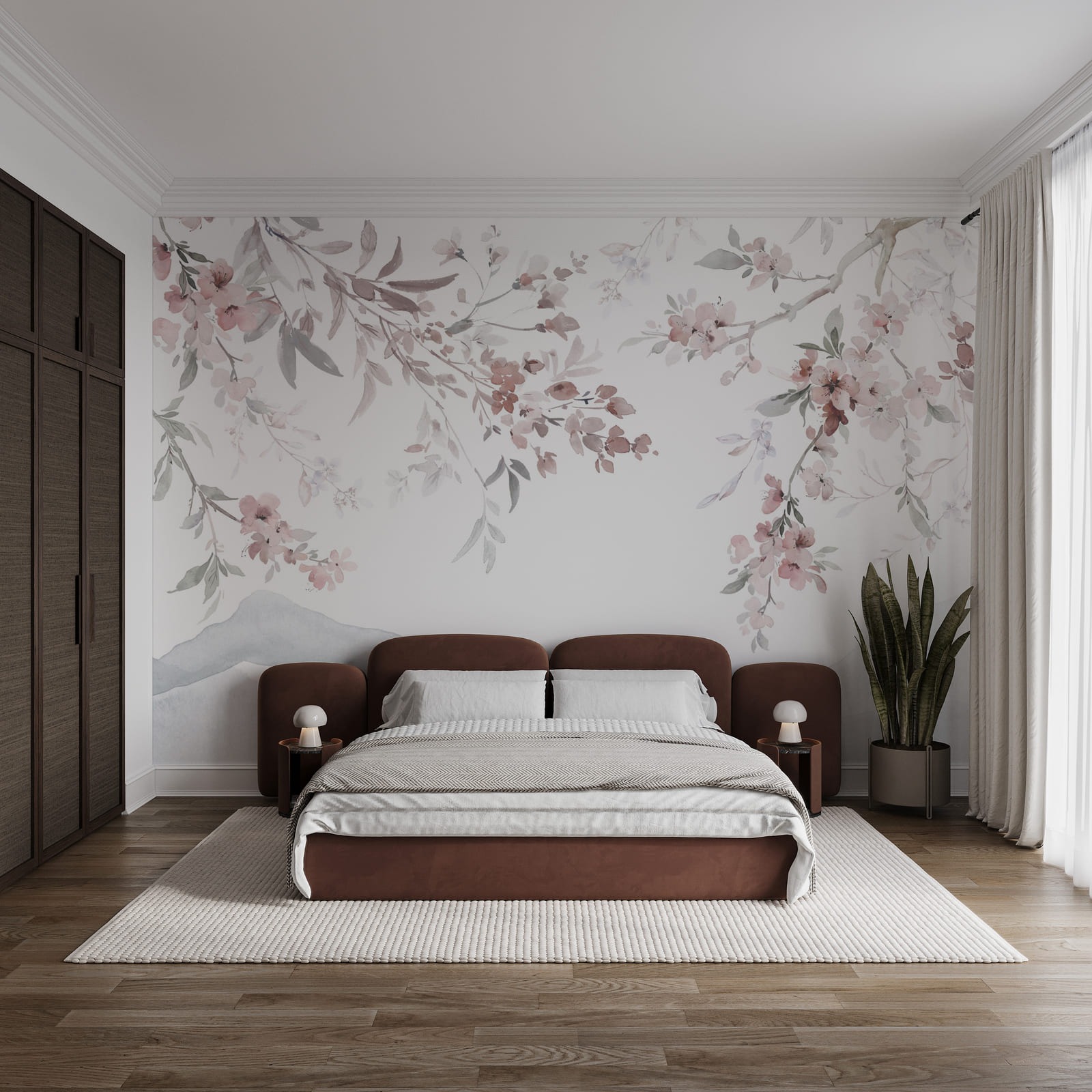 Dipinto di fiori su sfondo bianco