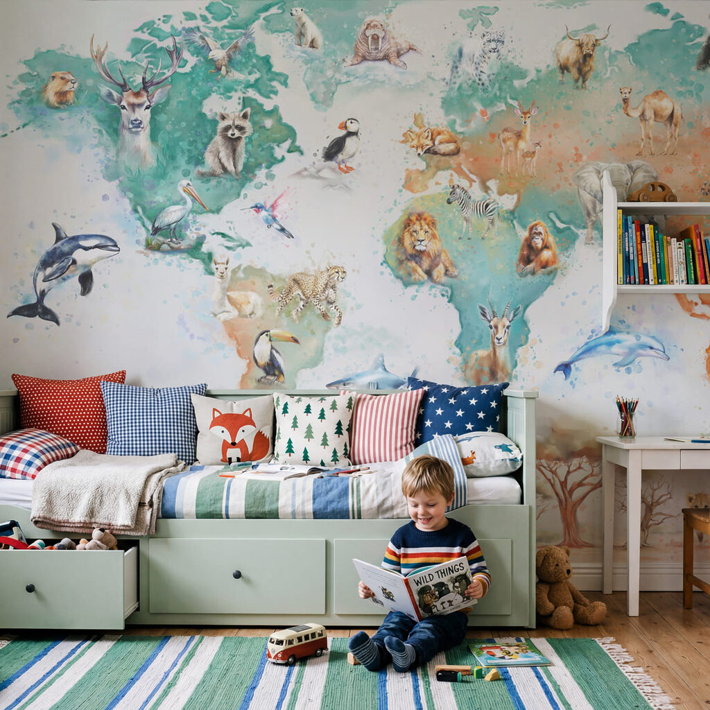 Mappa degli animali e degli uccelli Mappa degli animali e degli uccelli