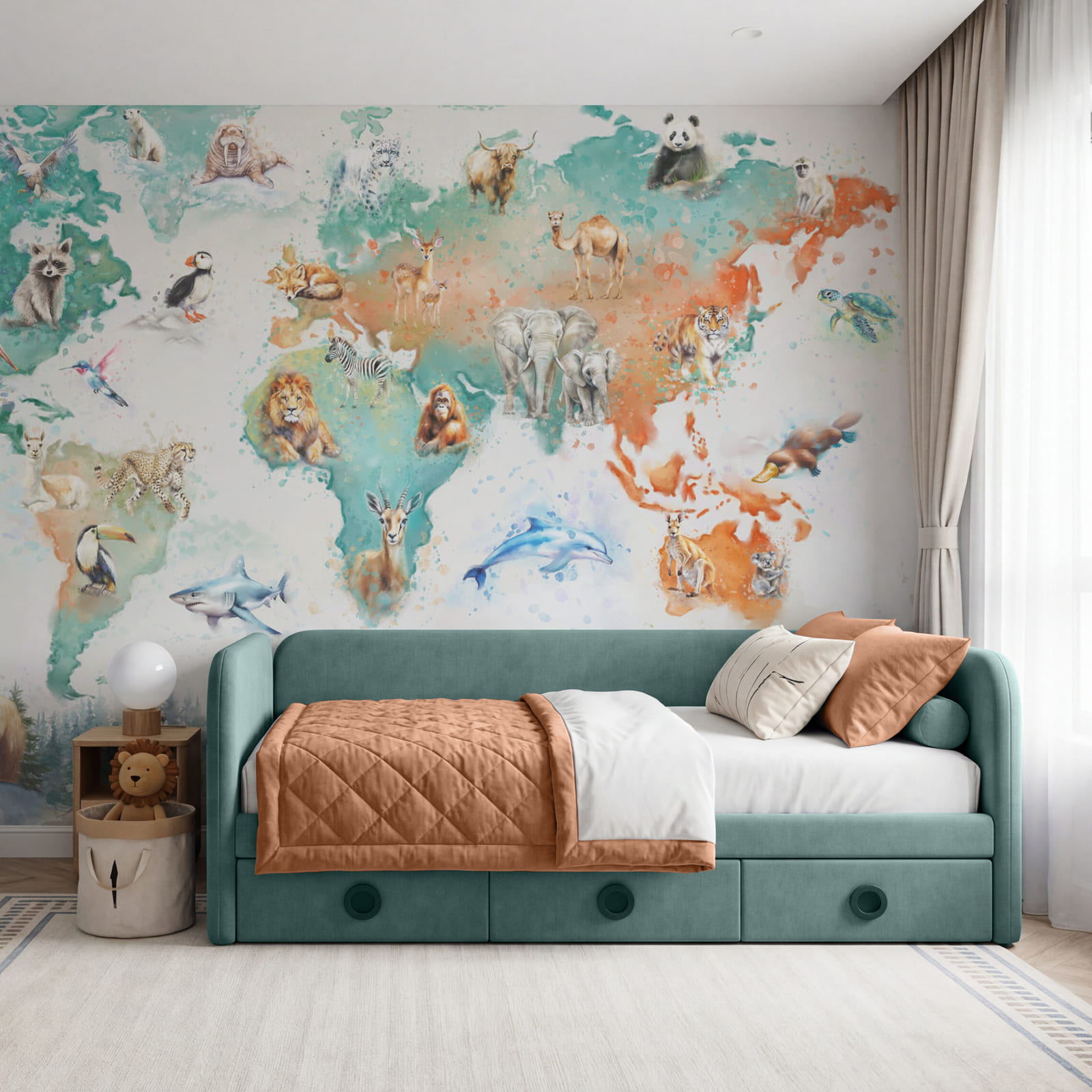 Mappa degli animali e degli uccelli Mappa degli animali e degli uccelli