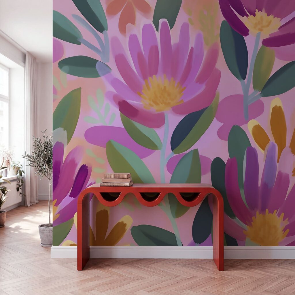 Fiori e foglie dai colori vivaci Fiori e foglie dai colori vivaci