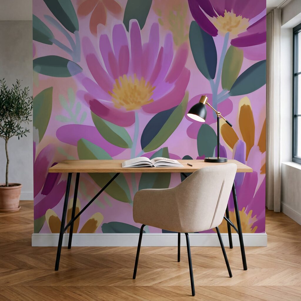 Fiori e foglie dai colori vivaci Fiori e foglie dai colori vivaci