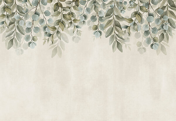 Gentle leaves framing a soft background Gentle leaves framing a soft background