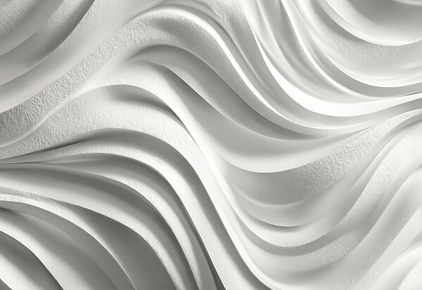 White wall with wavy lines White wall with wavy lines