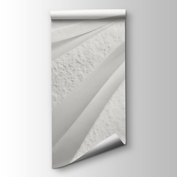 White wall with wavy lines White wall with wavy lines
