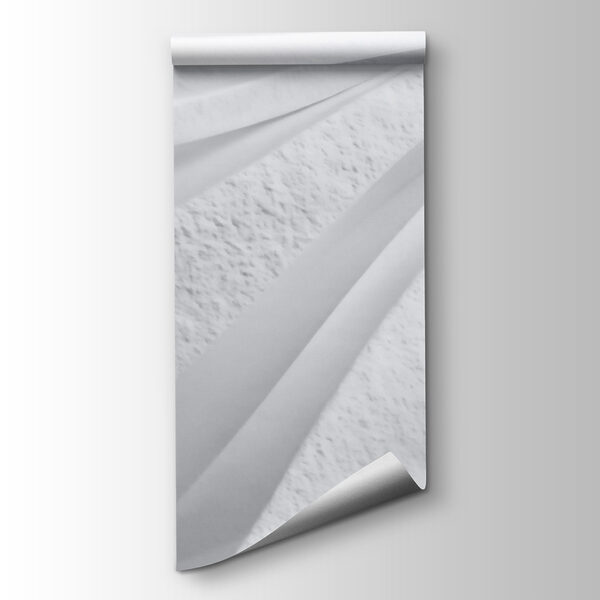 White wall with wavy lines White wall with wavy lines