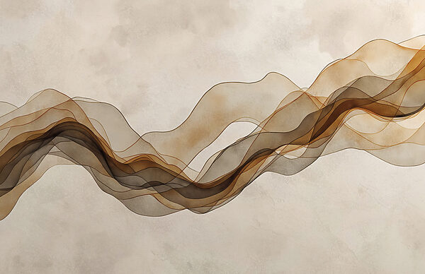Brown and black wavy lines Brown and black wavy lines