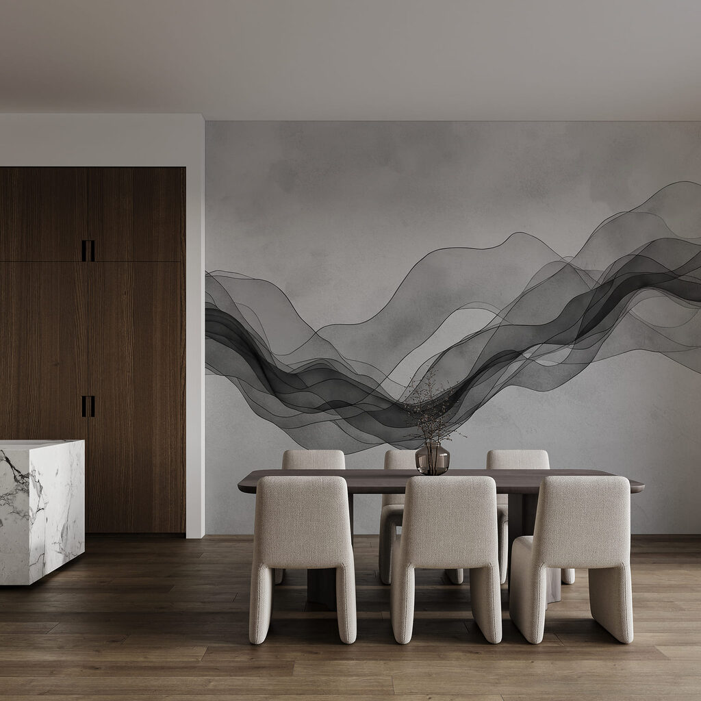 Immagine in bianco e nero di un'onda Immagine in bianco e nero di un'onda
