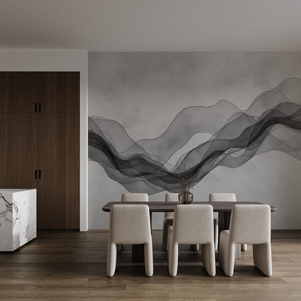 Immagine in bianco e nero di un'onda Immagine in bianco e nero di un'onda