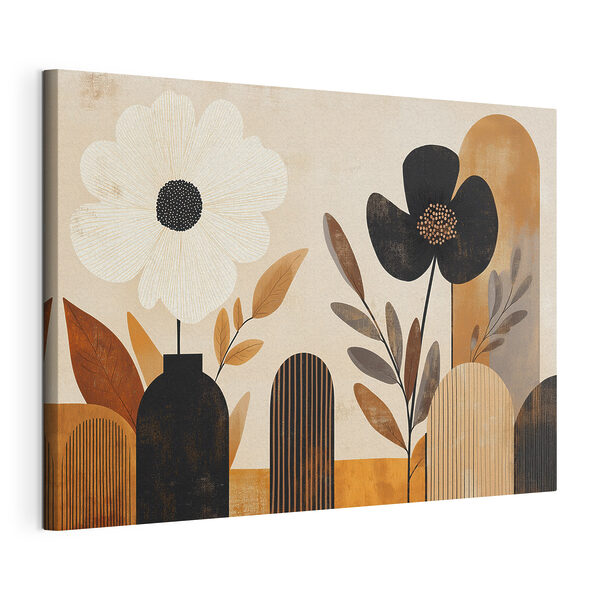 Painting of flowers in vases Painting of flowers in vases