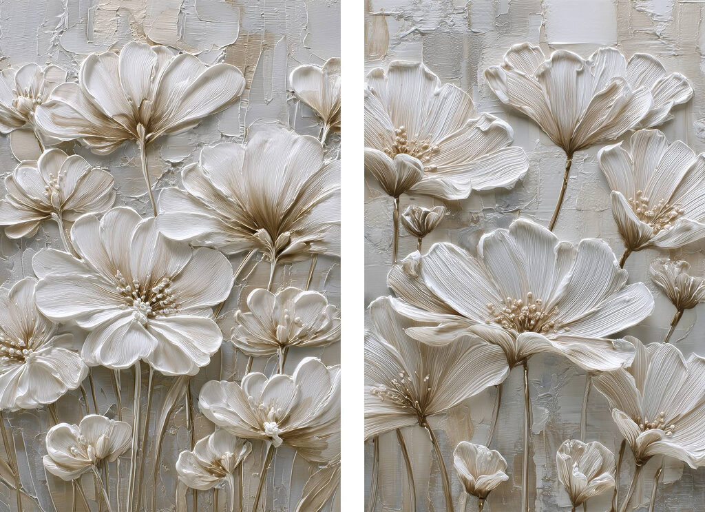 Delicate flowers in soft hues Delicate flowers in soft hues
