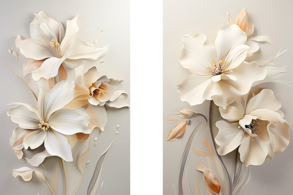 Blossoms in soft, calming hues Blossoms in soft, calming hues