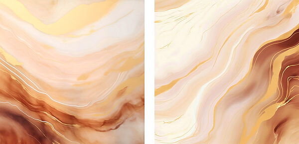 Flowing patterns in warm colors