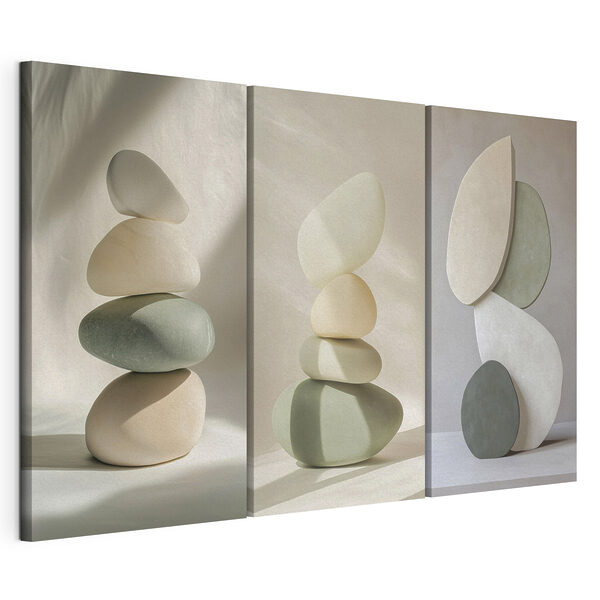 Stampa su tela modulare Gruppo di sculture di diverse forme
