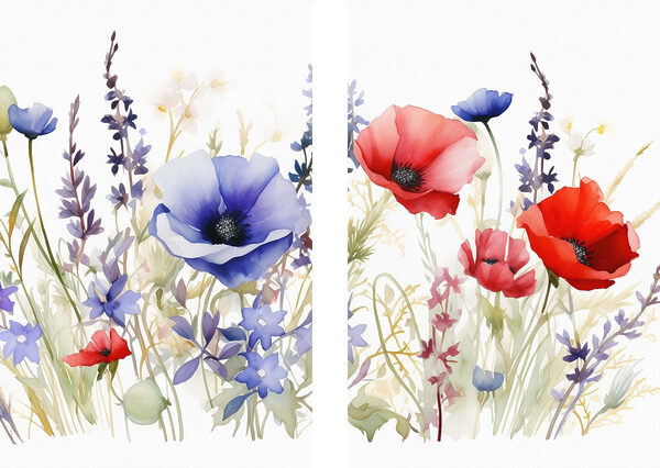 Painting of flowers and plants Painting of flowers and plants