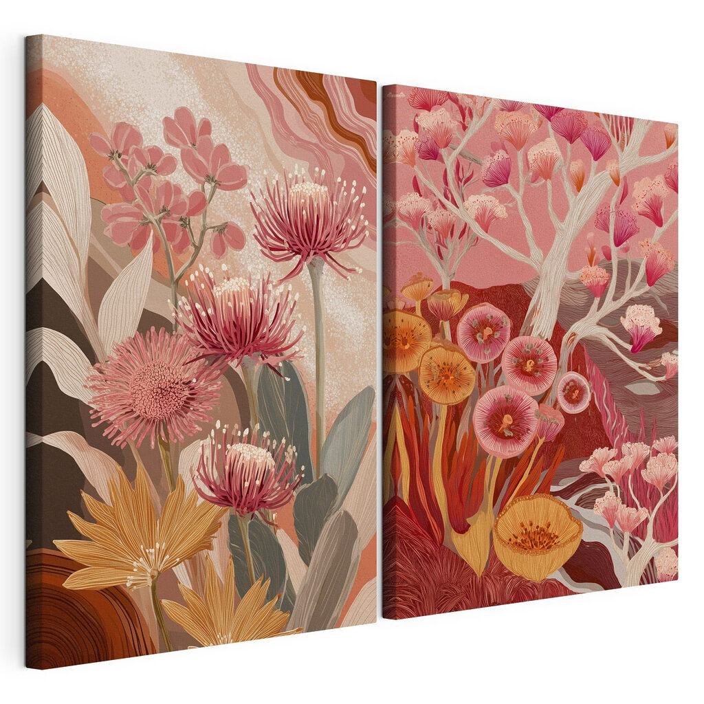 Two images of flowers Two images of flowers
