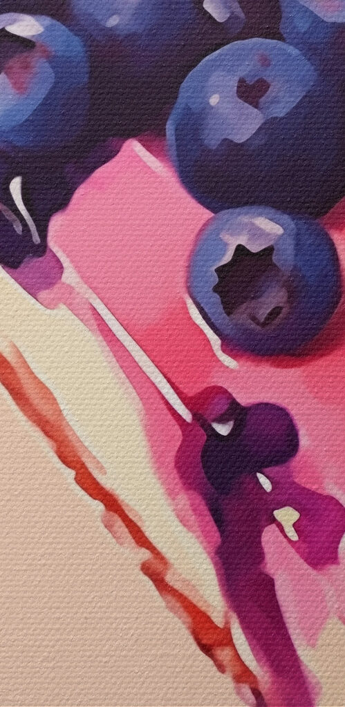 Collage of blueberries