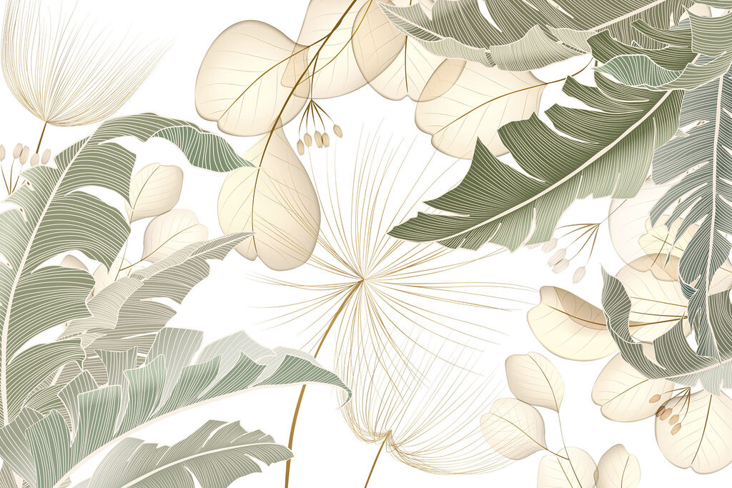Delicate leaves in soft colors Delicate leaves in soft colors