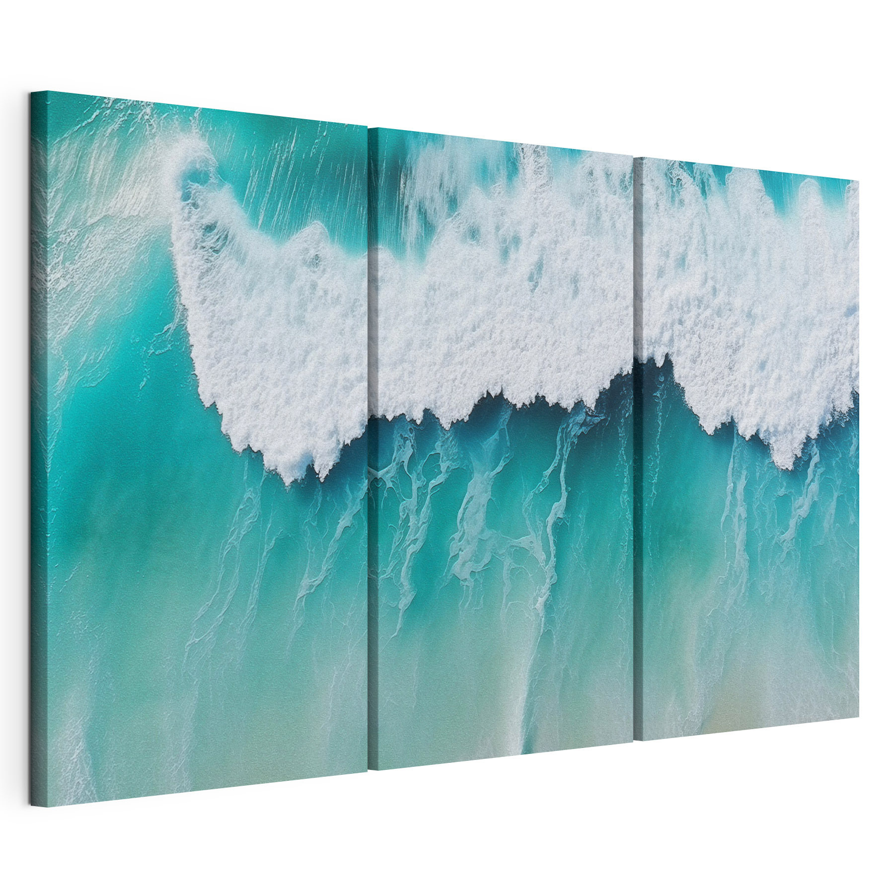Waves dancing on turquoise waters Waves dancing on turquoise waters