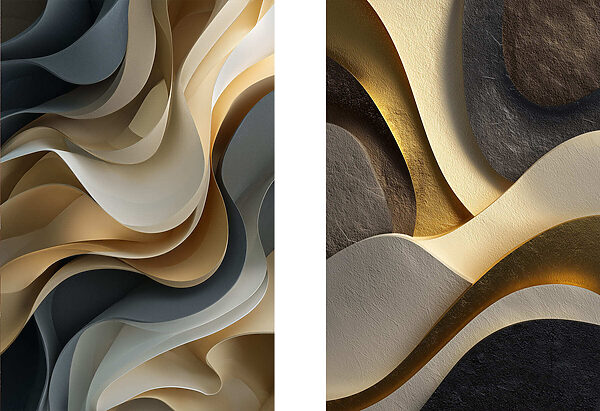 Fluid forms in harmonious colors Fluid forms in harmonious colors
