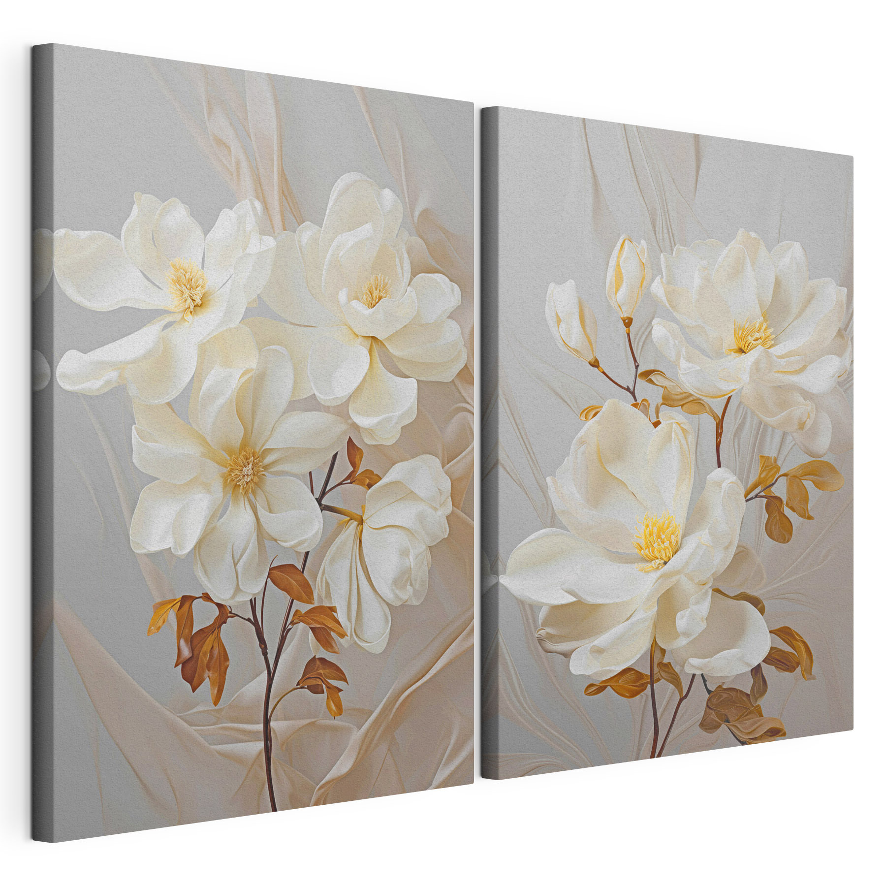 - Elegant blossoms in soft hues - Elegant blossoms in soft hues