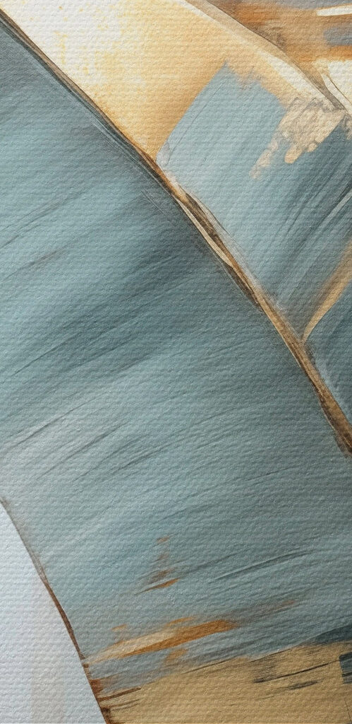 - Tropical leaves in soft colors