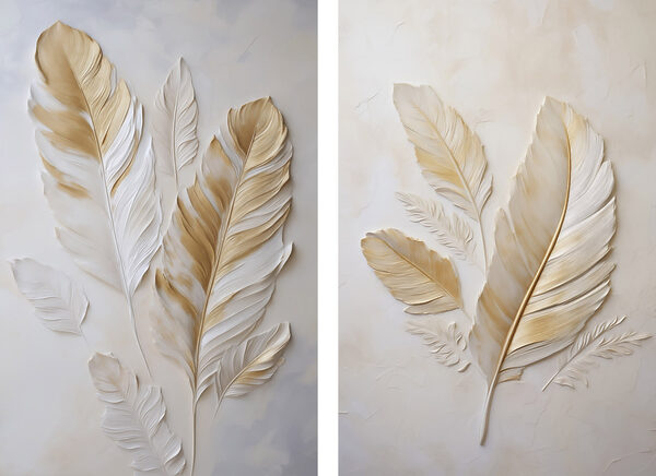 Elegant leaves in soft tones Elegant leaves in soft tones