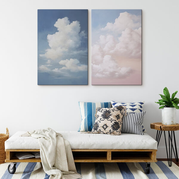 Blue sky with white clouds