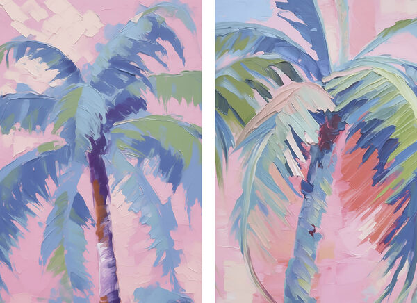 Painting of palm trees Painting of palm trees