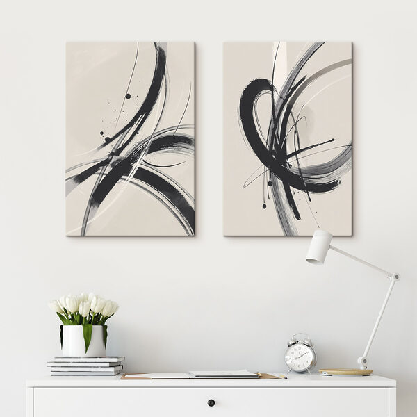 Black and white image of a swirly design Black and white image of a swirly design