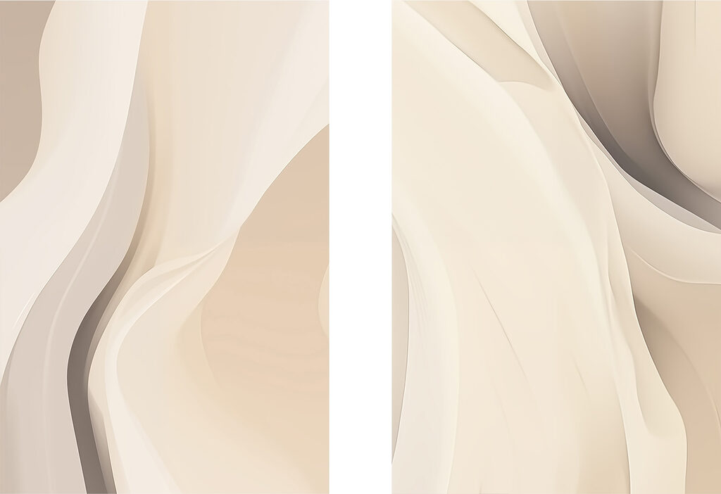 Gentle curves in soft hues Gentle curves in soft hues