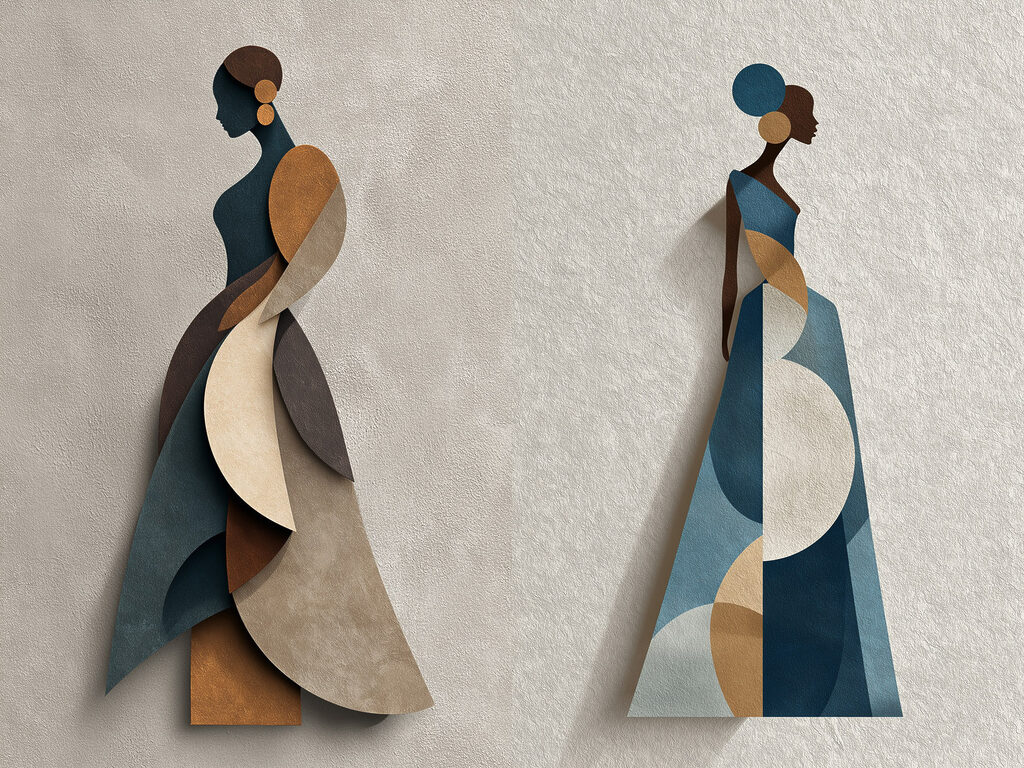 Woman in a dress