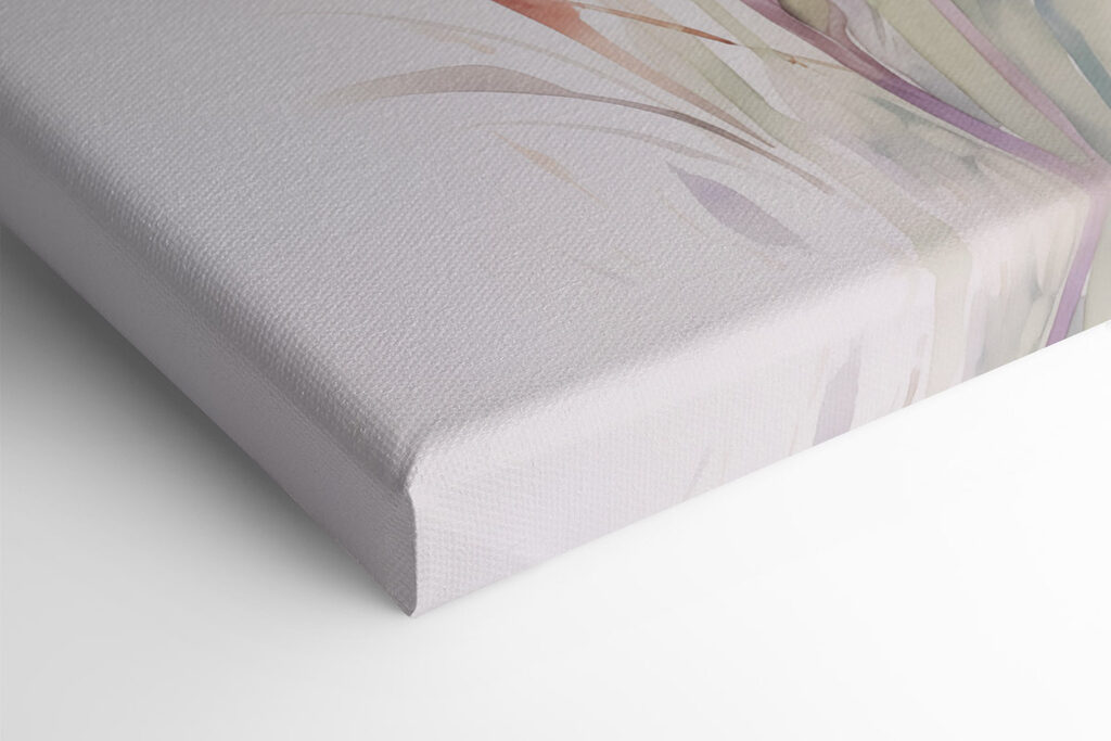 Painting of flowers on a white surface Painting of flowers on a white surface