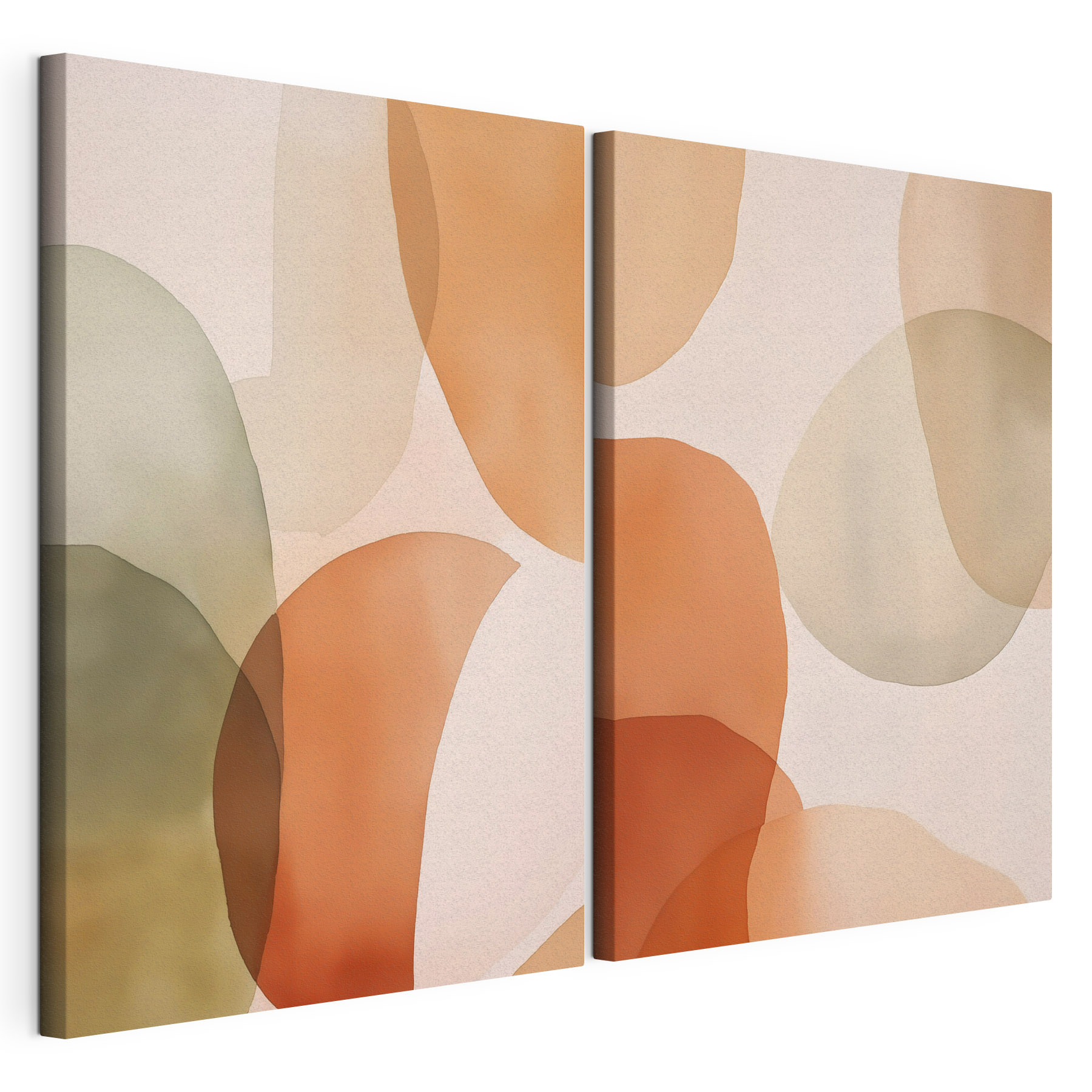 Soft shapes in warm colors blend Soft shapes in warm colors blend
