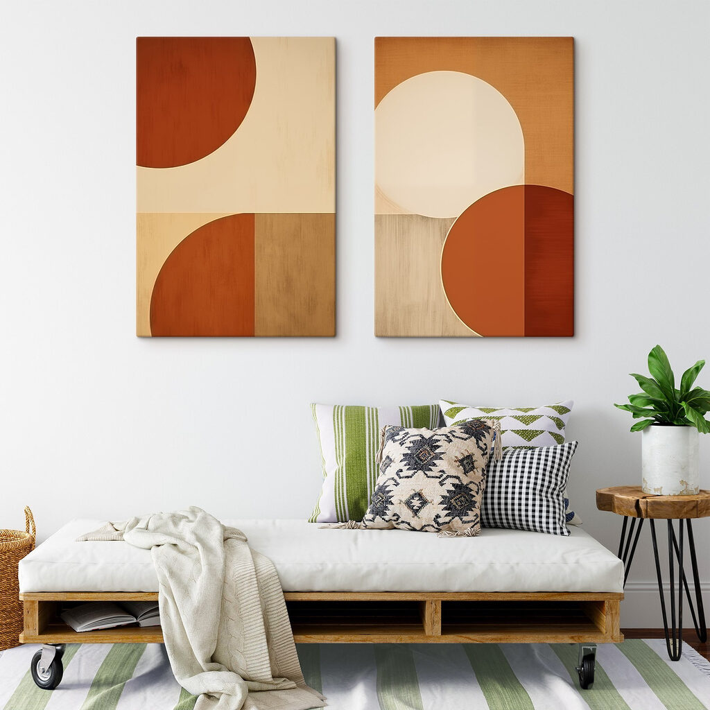 Collage of a painting