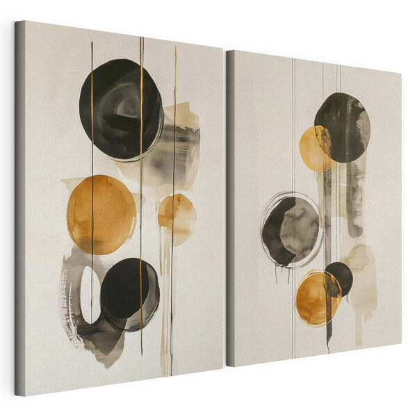 Painting of circles and lines Painting of circles and lines
