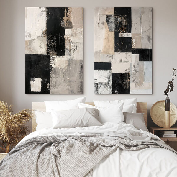 Collage of black and white art