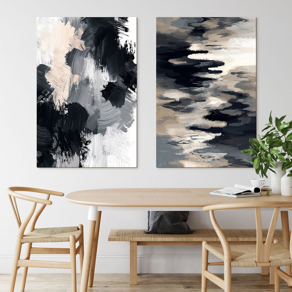 Abstract forms in monochrome shades Abstract forms in monochrome shades