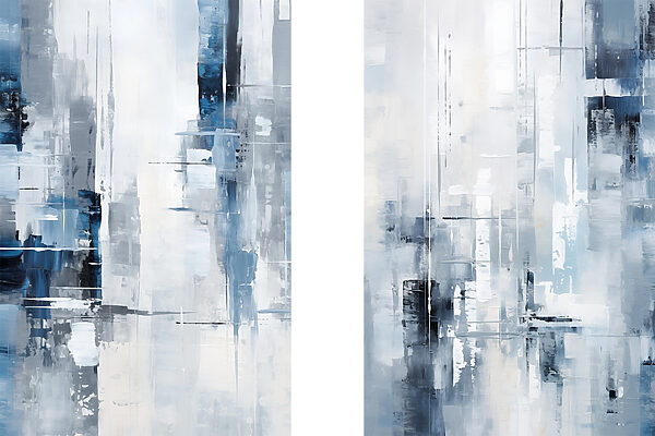 Painting of a city Painting of a city