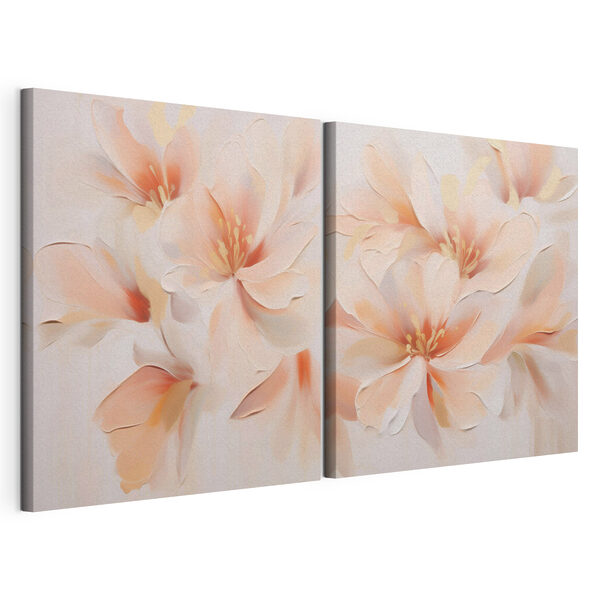 Painting of flowers on a wall